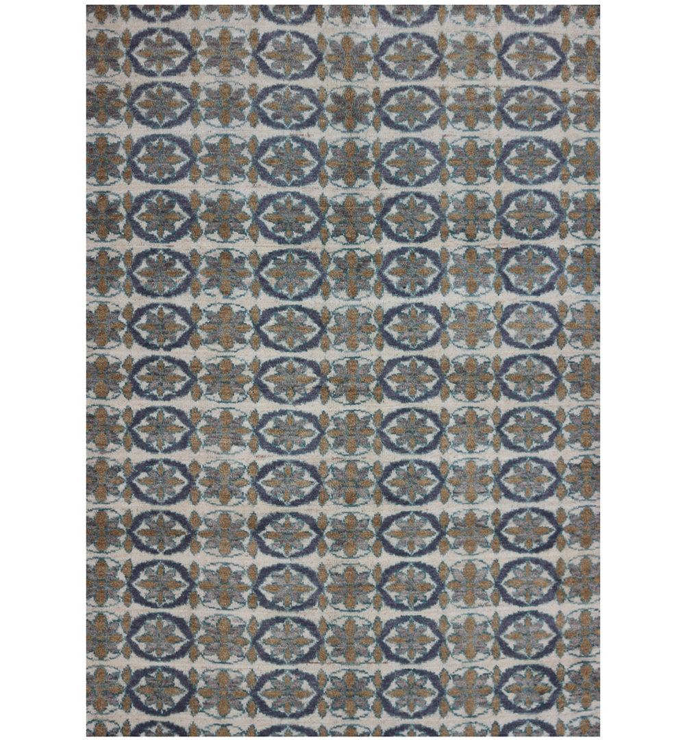 Geometric Hand Knotted 172cm X 248cm Area Rug