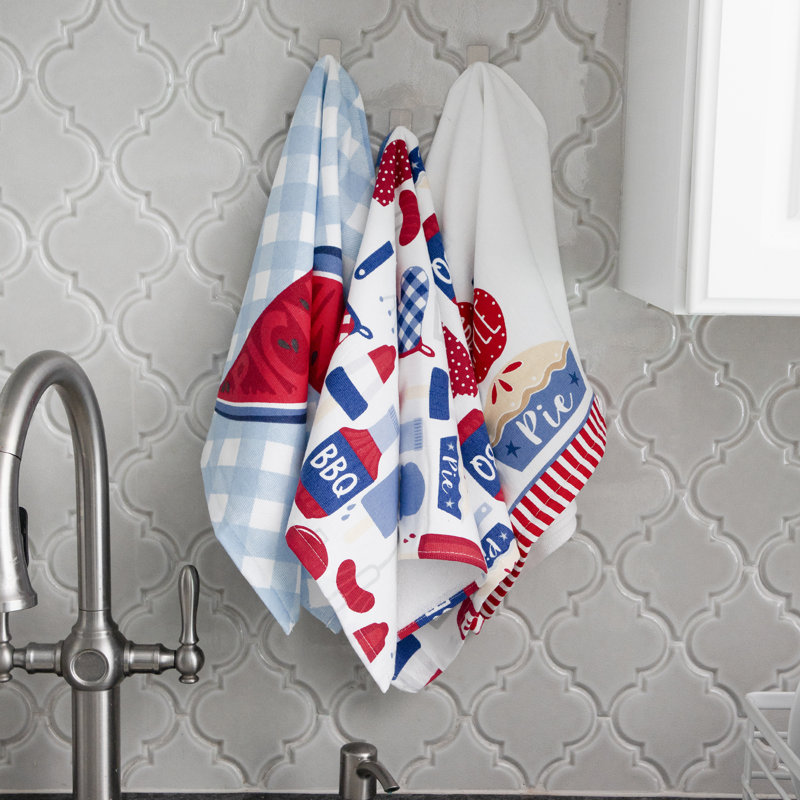Patriotic Picnic Cotton Terry Kitchen Towel Set