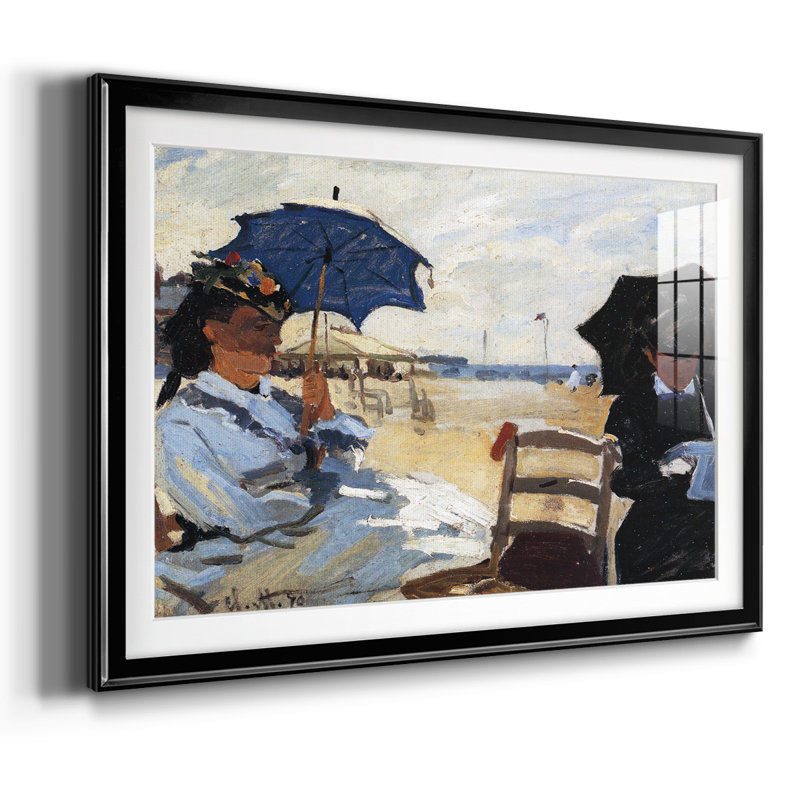 Monet, impression encadrée sur papier par Claude Monet, Noir, H 15 po x l 21 po x P 1,5 po