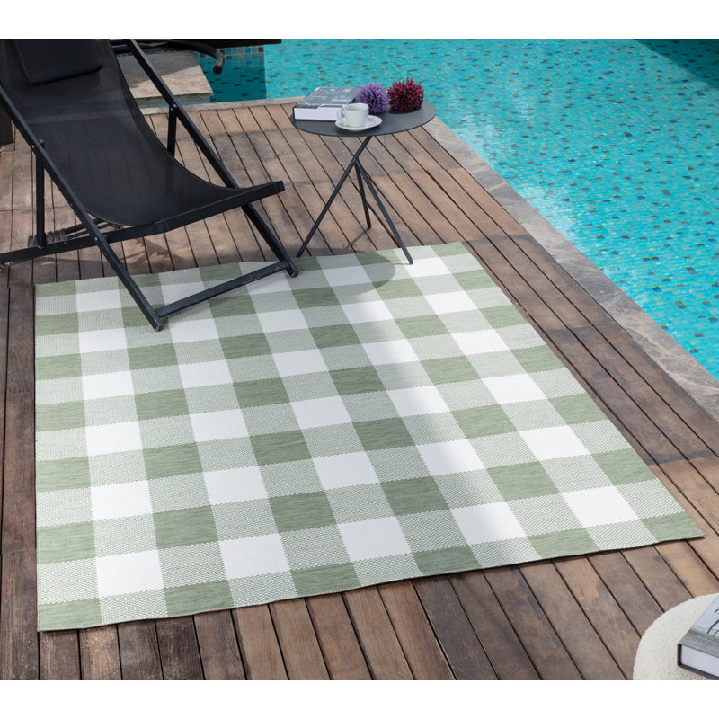 Blannie Chequered Machine Tufted Area Rug, Rectangle 200 x 275 cm