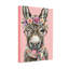 Animaux, âne avec des lunettes et une couronne de fleurs-439737179