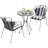 Round 2 - Person 60cm Long Bistro Set with Cushions