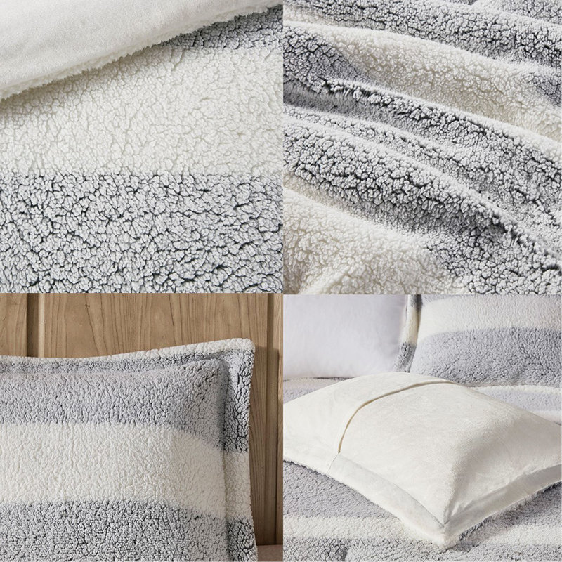 Twin Sherpa Comforter Set, Twin Comforter + 1 Sham