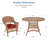 4 - Person Patio Dining Set with Round Table , Cushions Included-12655415-12638217