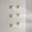 Ceiling Mount 12" Thermostatic Rainfall Shower System with 6 Body Jets and Handheld Spray-79242909
