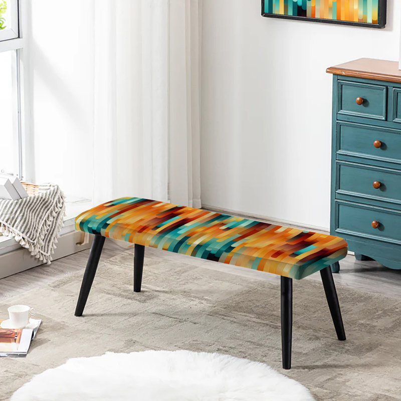 Banc tapissier rayé Poupart