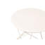 Bistro Set FIORI Metal Off-White