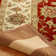 Wool Oriental Area Rug in Red/Beige