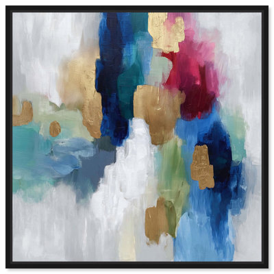 «Jewel Tones III Blue Gold», reproduction d'art sur toile par Art Remedy