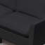 Causeuse en cuir rembourrée, fauteuil de chambre simple de style nordique rétro avec balcon-789845632