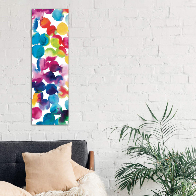 Bright Circles II by Wild Apple Portfolio - Wrapped Canvas Panoramic Print, 30.48 cm H x 91.44 cm W x 1.91 cm D