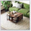 Table basse à plateau relevable avec rangement Farmhouse - 31,5 /