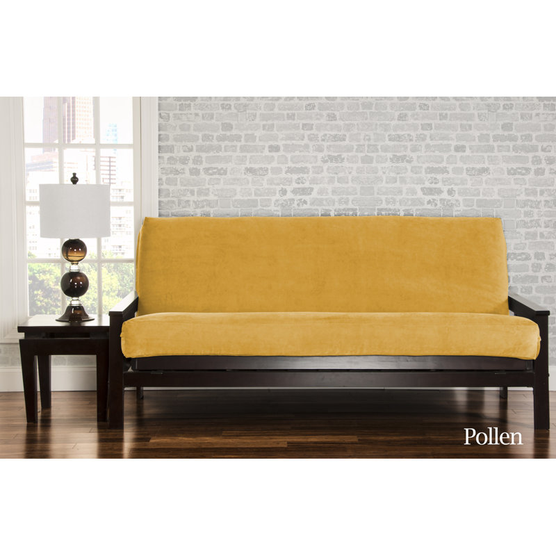 Housse pour futon à coussins carrés Leupp, Simple, Pollen