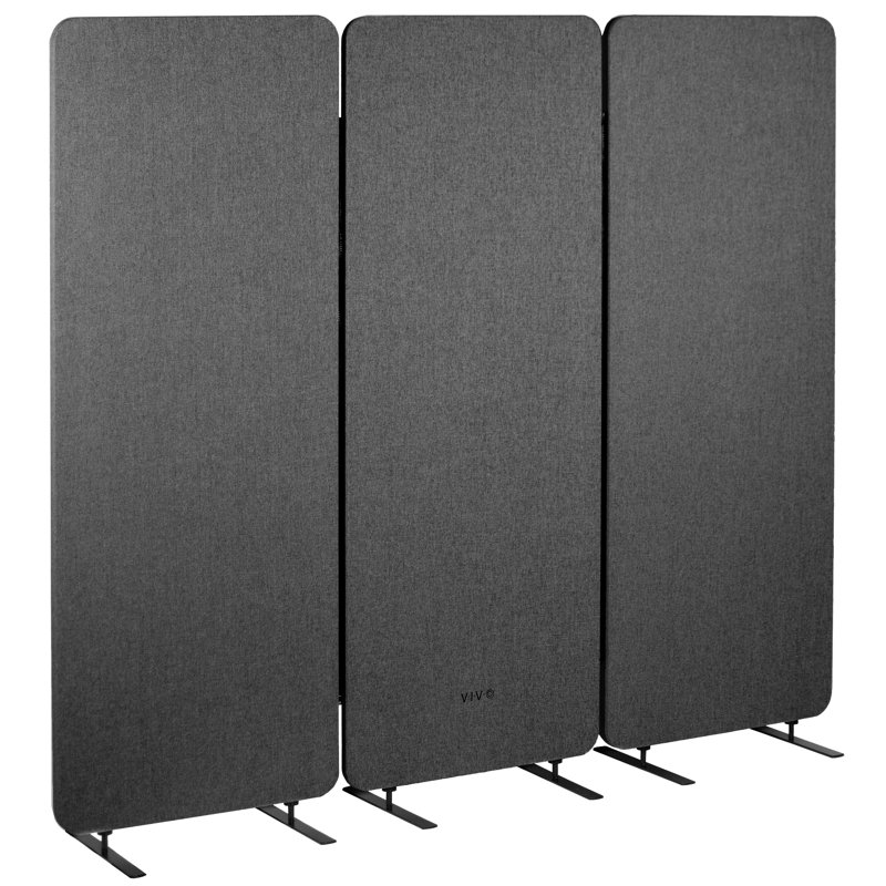 Freestanding Room Dividers, Dark Gray