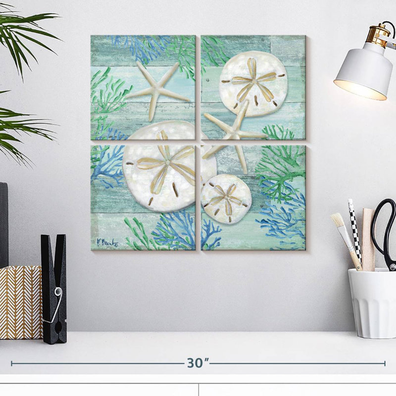 Brampt Clearwater Shells II, 18" H x 18" W