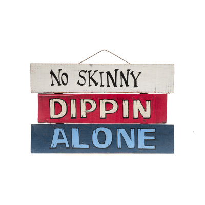 Signe «No Skinny Diping Alone» de Caucher par RAM Room Room
