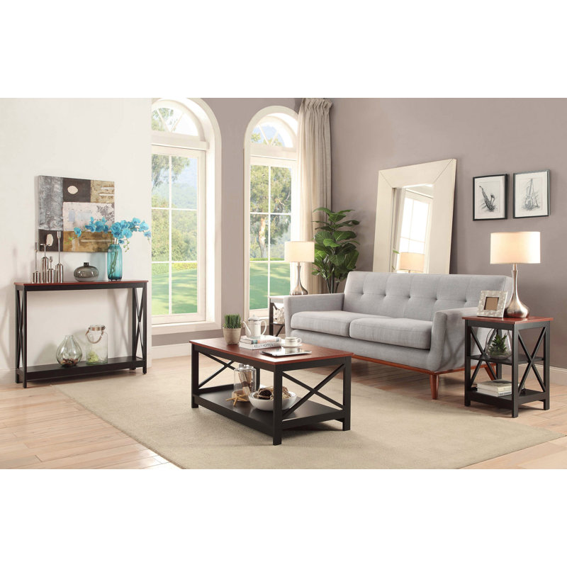 Darek End Table with Storage, Cherry