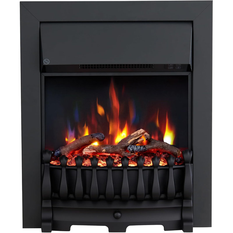 BLENHEIM FLAMEKO 23.3cm W Electric Fireplace Insert, Black