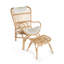 Fauteuil en polyester capitonné l 28 po Aindriu-21774507