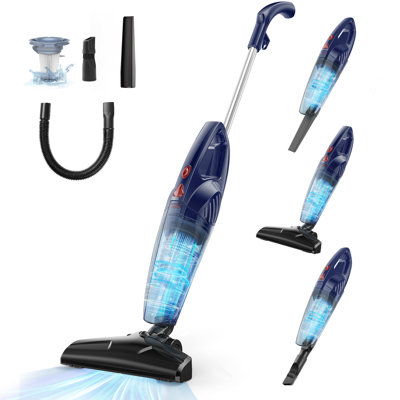Corded Stick Vacuum Cleaner, Small Vacuum Cleaner With 20kpa Powerful Suction, 600w Lightweight Bagless Vacuum Cleaner For Home, 5-in-1 Handheld Pet Hair And Hard Floor, Crevice Tool, Filter