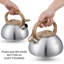 Intexca 2.5 Quarts Stovetop Tea Kettle