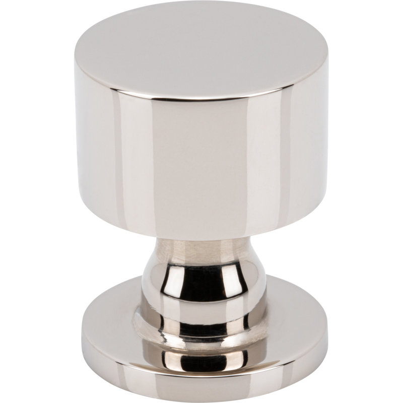 Dante Round Knob, Polished Nickel, 1"