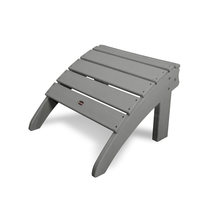 Repose-pieds POLYWOOD Seashell, Gris ardoise