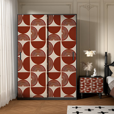 French retro-modern style wardrobe