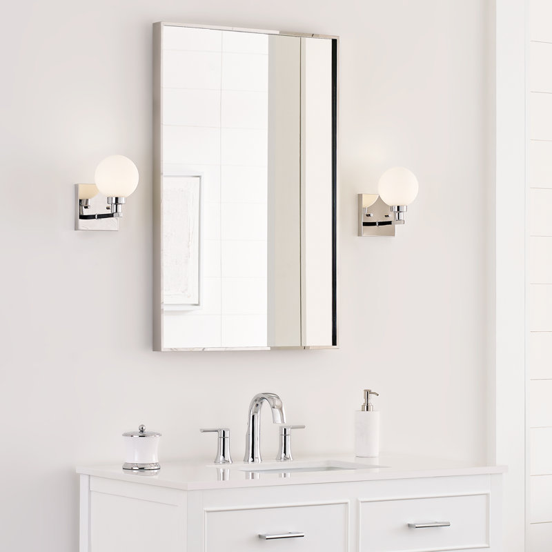 Dimmable Bath Sconce, Chrome