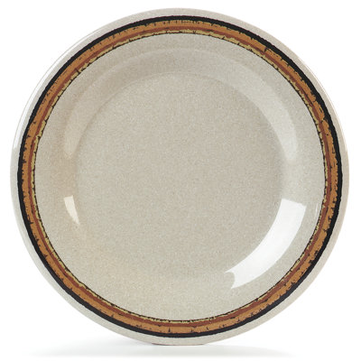 Durus® 10.5" Melamine Wide Rim Dinner Plate
