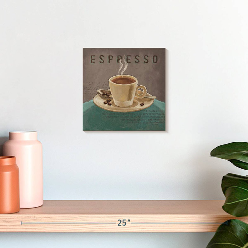 Yarlin Coffee And Co II Teal And Gray, 10" H x 10" W