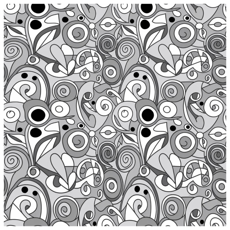 Housses de couette à motifs tourbillons monochromes, Lit simple