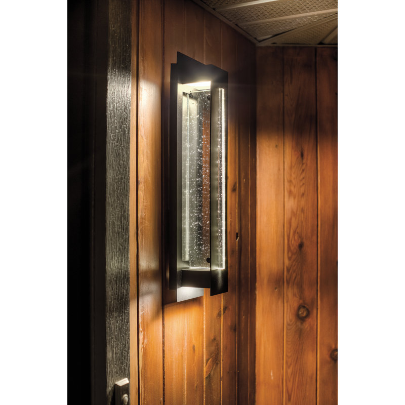 Huang LED Wall Light, Textured Black