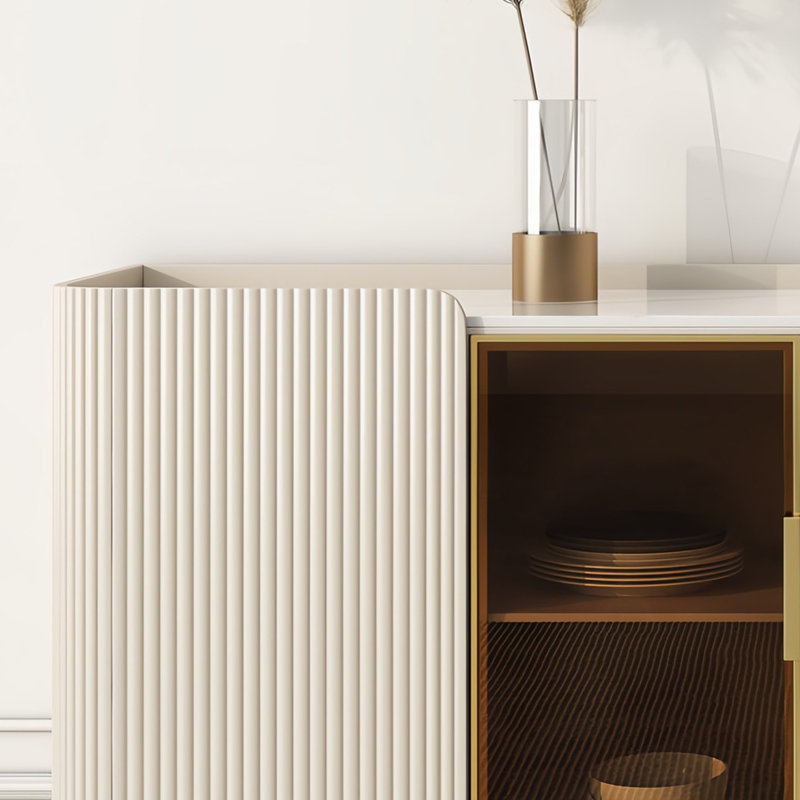 Buffet multifonctionnel de luxe, H 33,46 po x l 62,99 po x P 15,74 po