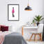Cadre flottant rose fuchsia, design par Simone Elum-193062028-193062031