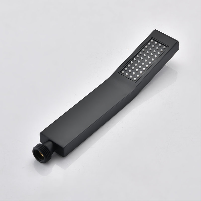 Ceiling Mounted Shower System Matte Black - 10" Head & Handheld For Bath Unit, Matte Black