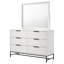 Commode 6 tiroirs avec miroir Kerns