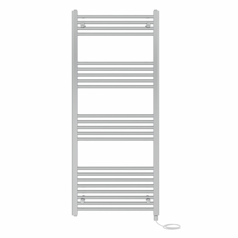 Straight Towel Rail Heated Towel Rails, Chrome, 140 cm H x 60 cm W x 3 cm D
