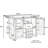 Modern 60.2''W Outdoor Kitchen Island with Wheels-241176913