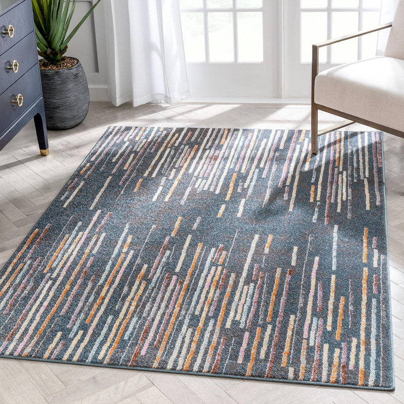Rodeo Abstract Synthetic Area Rug, Rectangle 160 x 220 cm