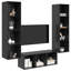 TV Cabinet Set Wall-Mounted 3 Pcs 37 X 37 X 142.5 Cm-1839094749