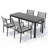 Cadem Patio Dining Set with Extendable Rectangular Table-1894375203