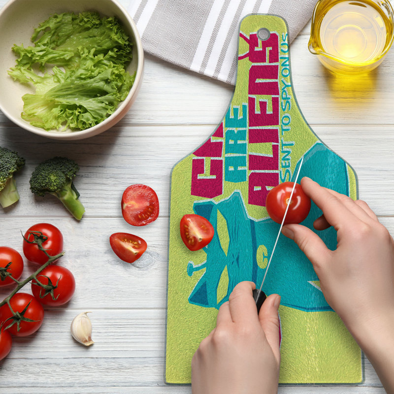 Planche à découper en verre trempé Ambesonne