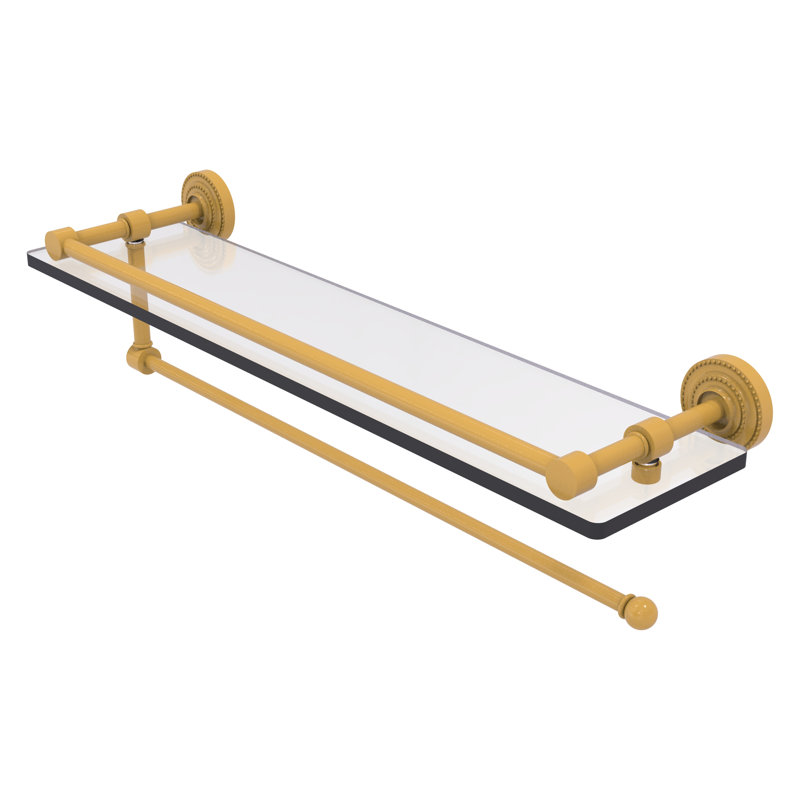 Tablette flottante Dottingham, H 5 po x l 22 po x P 5 po, Or espagnol