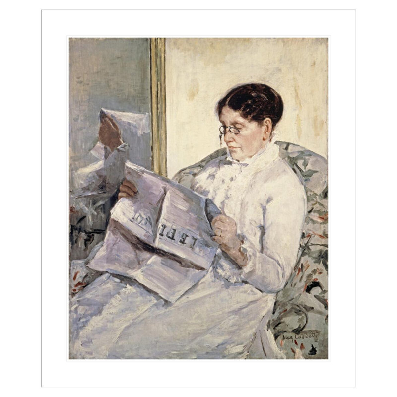 «Le Figaro» par Mary Cassatt, H 39,8 po x l 33,5 po