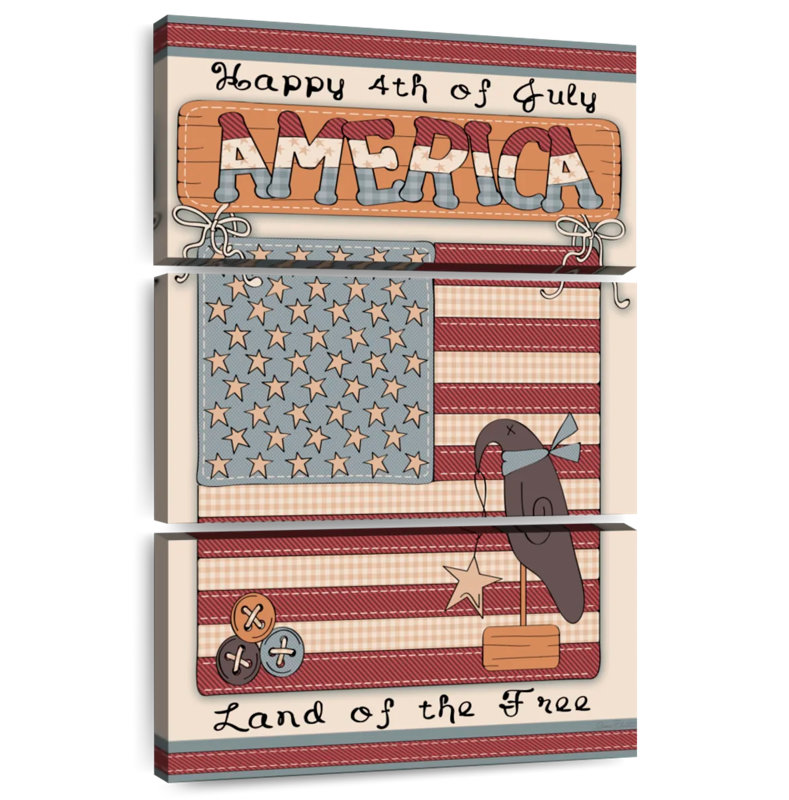 Lelend America Land Of The Free, H 74 po x l 48 po