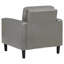 Fauteuil d'appoint gris avec accoudoirs rembourrés-504525894