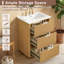 Meuble-lavabo moderne de luxe 24 po avec lavabo en céramique, tablette ouverte et rangement fermé