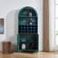 Armoire de rangement cintrée avec casier à vin amovible et tablettes ajustables-797972898