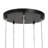 Elisabette 5 - Light 17" Wide Unique Smoky Glass Cluster Pendant Light